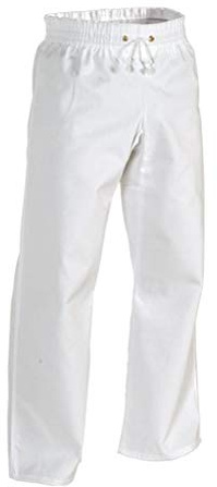 Century Martial Arts 8 oz. Middleweight Contact Karate Martial Arts Pants - White, 4 - Adult Medium