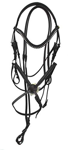 Rhinegold 0 Anatomic Mexican Bridle-Cob-Havana Trense