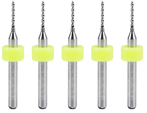 sourcing map 5Stk. PCB Bohrer 1mm Hartmetall Drehwerkzeug Schmuck CNC Gravur Leiterplatte Mikro Bohrer 1/8 Zoll Schaft