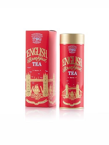 TWG Tea | English Breakfast Tea | Schwarzer Tee | Vollmundig Mit Blumigen Untertönen | Haute Couture Dose, 110G | Geschenkset