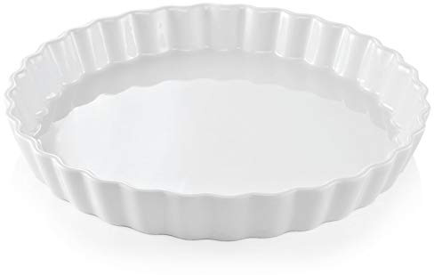 Topkapi ETB5328 Tortelett Tarteform Quicheform - Porzellan weiß, 28 cm
