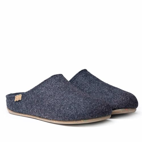 Toni Pons men's slipper made of recycled felt - NEO-FR Navy, 43 EU - 9 UK.
