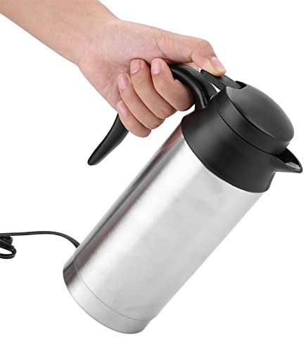 24V Car Water Heater, 750ml Water Heater Bottle, 304 Stainless Steel, Comfortable Plastic Handle, Heating Tube Design, for Tea Coffee Drinking