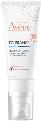 AVÈNE Tolérance - Hydra-10 Feuchtigkeitscreme - 48 h Feuchtigkeit - Mit Hyaluronsäure - Mikrobiomfreundlich - Nur 10 Inhaltsstoffe, 100% natürliche Inhaltsstoffe - Trockene, empfindliche Haut - 40 ml