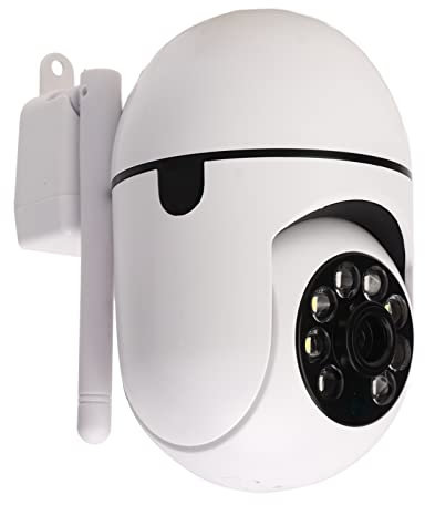 Telecamera di Sicurezza Wireless, Telecamera di Sorveglianza WiFi 1080 HD, Visione Notturna, Conversazione Bidirezionale, Rilevamento del Movimento, Archiviazione su Scheda SD,