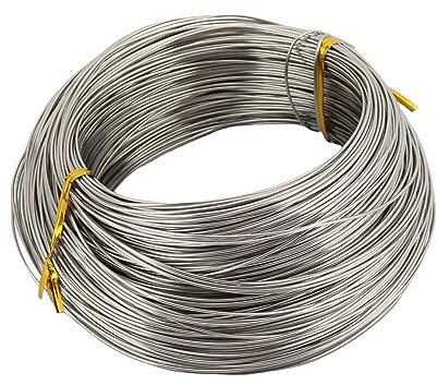 ZDLSDL Alambre de acero inoxidable, inoxidable φ1,0 mm, 100 m, para manualidades