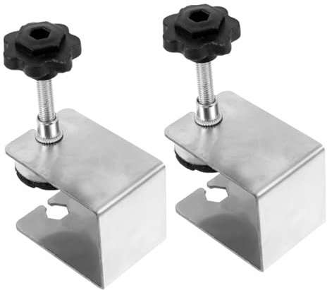 Veemoon 2 Stück Edelstahl C-klemmen für Holzbearbeitung Einstellbarer Spannbereich bis 45mm Leicht für Holz und Metallprojekte
