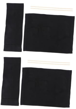 MOBUTOFU 2sätze Faltstuhl Bezug Robustem Canvas Mit Holzrahmen Ersatzsitz Für Regiestühle Für Camping Und Outdoor-aktivitäten Langlebig Und Ergonomisch Gestaltet