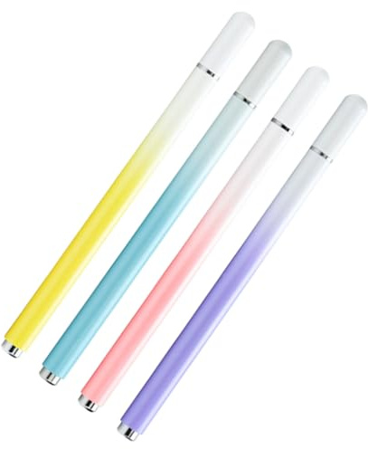 TOGEVAL Penna Stilo per Tablet 4 Pezzi, Alta Sensibilità, Scrittura Fluida, Metallo, per Schermi Touch