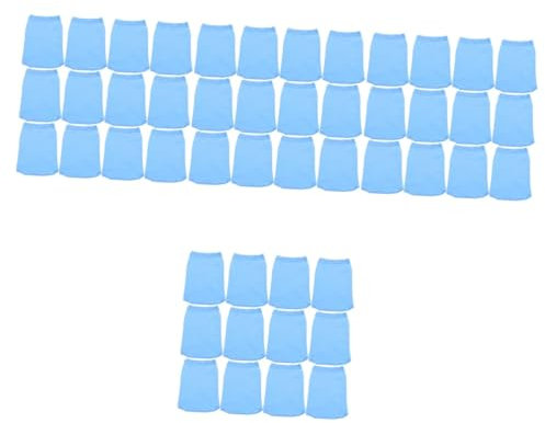 BESPORTBLE 4 Ensembles Filet Boîte Filtre Soie Aquarium Separateur Chaussette Skimmer Écumoire À Panier De Piscine Chaussettes Filtrantes pour Skimmer De Piscine Nylon Blue 25 Pièces * 4