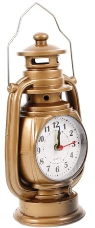 Vaguelly Reloj Despertador De Escritorio Hora Precisa Despertador para Hogar Lámpara De Queroseno Decoración De Mesa