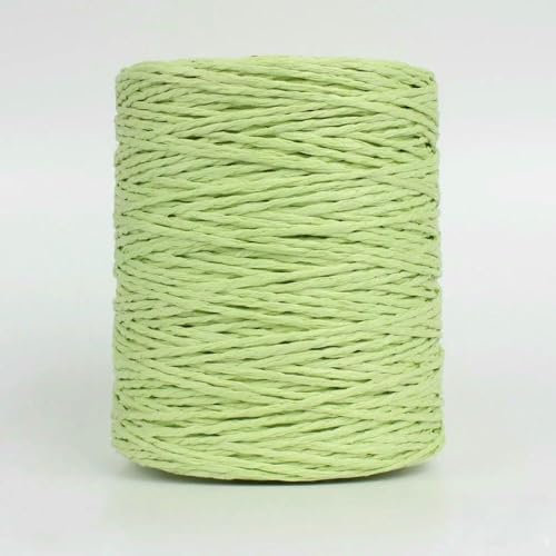 VIXDA Hilo de Paja de Rafia 280-300 m Tejido a Mano, Hilo de Papel de Paja de Rafia para Tejer a Ganchillo, Ideal para Sombreros de Paja de Verano, Cuerda de algodón Elegante.
