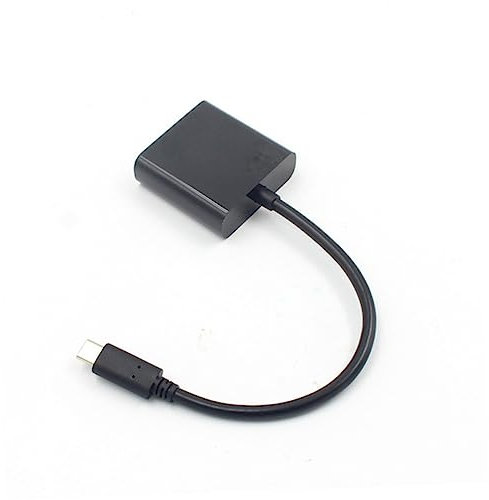 CIYODO USB-C to Vga Adapter Cable Black Plastic Plug and Play for Monitor