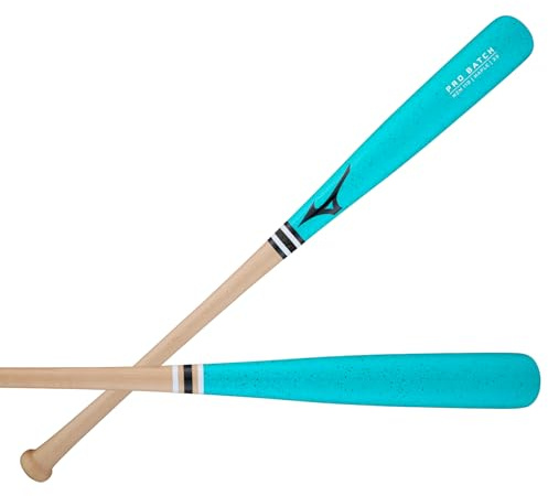 Mizuno Pro Batch MZM 110 - Mazza da baseball da uomo, in legno d'acero, 78 cm, colore: verde acqua