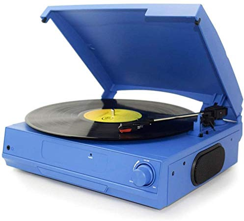 ZJFHEYUO Giradischi Vintage, Giradischi Stereo per Soggiorno, Giradischi in Vinile, Altoparlanti Bluetooth integrati, grammofono