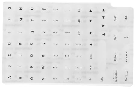GARIOUANS Reusable Raised Silicone Keyboard Key Stickers for Long Nails Self Adhesive Soft Keycaps with Embedded Letters for Enhanced Typing Accuracy and Visibility Gaming Friendly Laptop