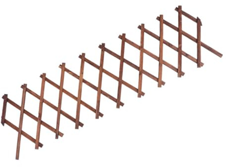 Kisangel Treillis De Jardin Bois pour Plantes Grimpantes Clôture De Jardin Extensible Tuteur Bois pour Vignes Et Concombres