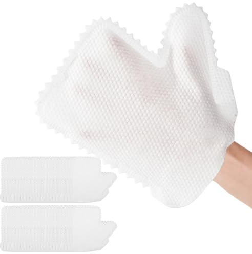 Guantes de limpieza | 50 guantes para polvo, limpieza eficaz, desechables para el hogar, uso en húmedo y seco, microfibra, antiestáticos, tela no tejida respetuosa con la piel, eliminación de polvo