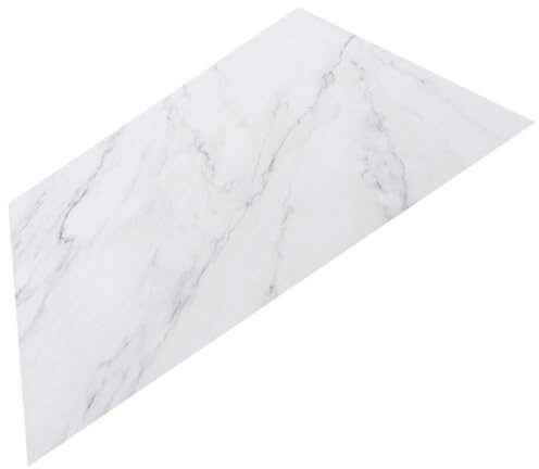 Amosfun Planche à Découper Rectangulaire en Marbre Gris-blanc, Plateau de Rangement Réutilisable Cuisine, Accessoire Multifonction pour Découpe et Présentation, Surface Lisse