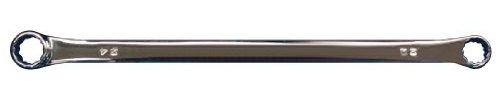 SW-Stahl Doppelringschlüssel Extra Lang - 21 x 23 mm Ringschlüssel | Profi Vielzahn-Schraubenschlüssel aus Chrom-Vanadium, 435 mm Länge für hohe Hebelwirkung, 18 mm Kopfhöhe