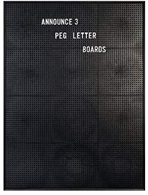 Announce Peg Letter Board 463x615mm 1/ECON-3/VC/EC-KIT692