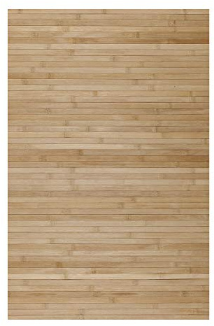 STORESDECO - Tapis Antidérapant en Bambou Naturel Idéal pour Le Salon, Le Couloir, La Salle De Bain... Effet Parquet ! Disponible en Grandes Tailles | Marron Clair, 50 cm x 200 cm