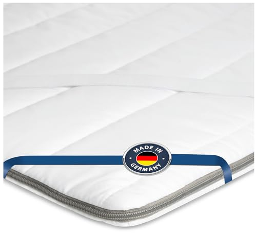 BMM Topper 180x200 cm Classic Basic, Grado de firmeza H2 Suave, Topper de Espuma fría, Certificado Öko-Tex, cubrecolchón ortopédico, Altura 4 cm, Topper producido en Alemania.