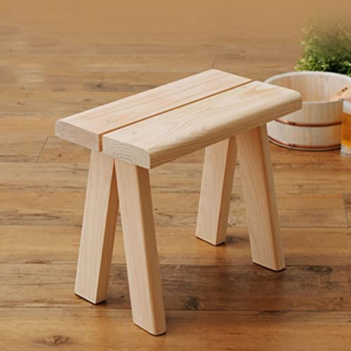 RTY-BY Wood Bath Shower Seat Bench Bathroom Stool Bathtub Benches Waterproof Foot Rest, Shower Seat for Inside Shower, Shoe Organizer or Entryway Bench, Entry Bench, 35×30×25.5cm