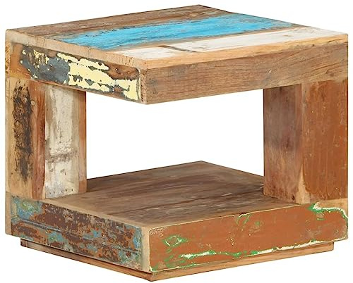 vidaXL Soffbord 45x45x40 cm massivt återvunnet trä, soff bord, småbord, sidobord, avlastningsbord, små bord, sido bord, träbord, träsoffbord