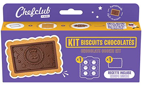 Chefclub Kids - Chocolate Biscuits Kit - chocolate silicone mould - rectangulat cookie cutter