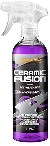 ShinyChiefs CERAMIC FUSION - Sprühversiegelung mit SiO2 Hybrid-Technologie - Einfach anzuwendende Langzeit Keramik Versiegelung für die Auto-Pflege - hydrophober Schutz mit Hochglanz-Effekt, 500ml