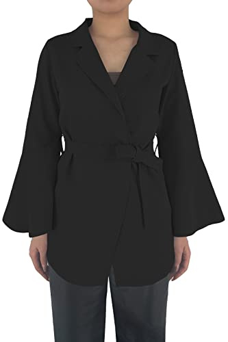 JOPHY & CO. Giacca Donna Maniche Lunghe a Campana con Cintura (cod. 6966)