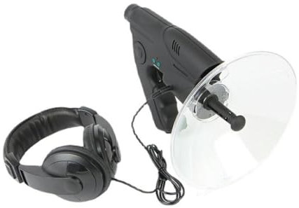 ICDKOYK Microphone parabolique monoculaire à contrôle précis de fréquence, pour écoute Longue Distance, Microphone directionnel ABS