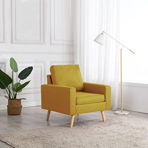 DYRJDJWIDHW Lounge Sessel,XXL sitzsack,schaukelstuhl,Sessel Gelb Stoffrelaxsessel,lesesessel,Sessel,stillsessel,