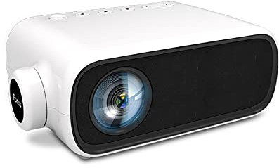 Proyector LED Full HD, Proyector portátil con Mando a Distancia, Enfoque Manual, 1080P Full HD, Altavoz Integrado, Compatible TV Stick TVbox Smartphone PC Laptop, para Home Cinema