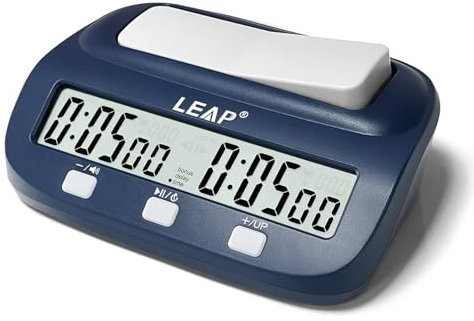 Schachuhr Digitaler Schachtimer Professioneller Schachuhr-Timer mit Zeitbonus- und Verzögerungsfunktionen