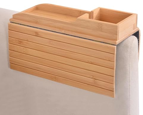 Supporto per Tazze da Divano, Vassoio per Hack Divano - Hack Divano Arrrest Table Organizer Caddy | Tavolo Vassoio per Braccio Divano con portabicchieri per Bevande, telefono, Telecomando