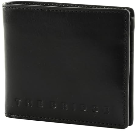 THE BRIDGE Giacomo Credit Card Case Nero Rutenio Scuro