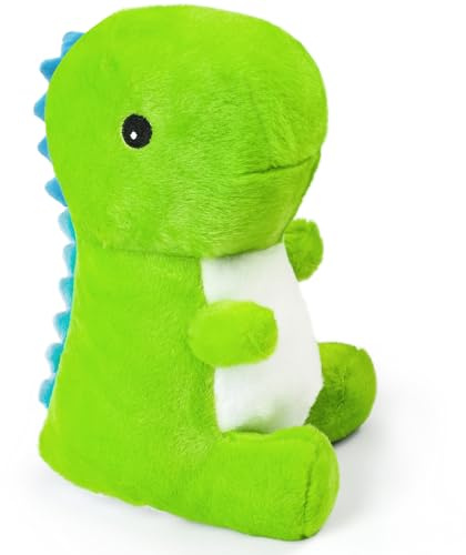 BenBen Kuscheltier Dino 30 cm, Sitzendes Dinosaurier Plüschtier, Grün | Niedliches Stofftier, Weiches Material, Geschenk für Jungen und Mädchen