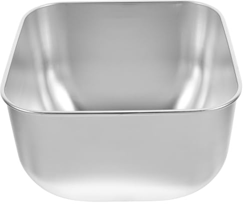 Garneck Saladier Acier Inoxydable Carré Plat à Sauce Pour Cuisine Petit Saladier Pour Maison