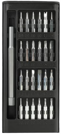 24 In 1 Kit Cacciavite Di Precisione, Mini Cacciavite Per Orologi, Occhiali E Elettronica, Con Bit Rivestiti In Zinco