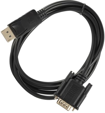 Gatuida Câble DisplayPort vers VGA Mâle à Mâle Conversion Signal Port d'Affichage VGA Connexion Écran PC Moniteur et Projecteur Compatible Large Gamme Remplacement