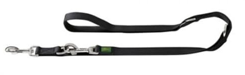 HUNTER Verstellbare Hundeführleine EXTRA LONG, Farbe: braun, 4-fach verstellbar, extra lang, robustes Nylon, pflegeleicht, Größe: 25/300