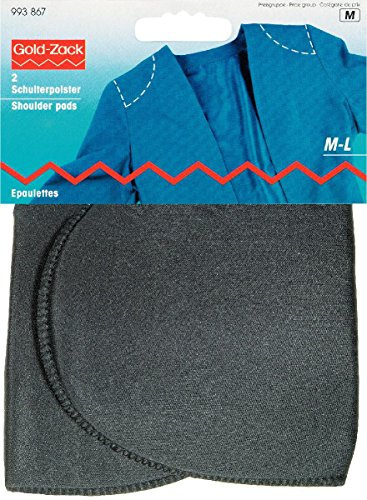 Prym 993867 Schulterpolster Halbmond PA M-L schwarz
