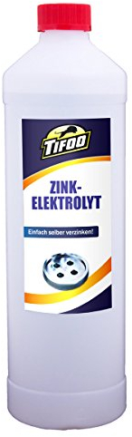 Tifoo Elettrolita di zinco (1000 ml) - Zincare galvanicamente da sé – protezione contro la corrosione