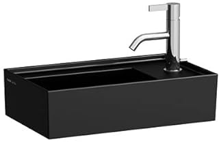 LAUFEN Kartell Handwaschbecken, Armaturenbank rechts, unterbaufähig, 1 Hahnloch, ohne Überlauf, 460x280mm, H8153347161111, Farbe: weiß matt