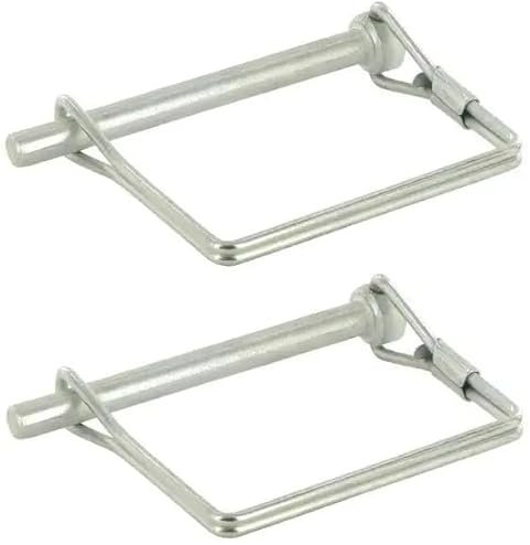 cyclingcolors 2x Perno di Bloccaggio Spine a scatto perni a sgancio rapido molla acciaio anello copiglie tagliaerba tosaerba trattore, 10mm x 90mm