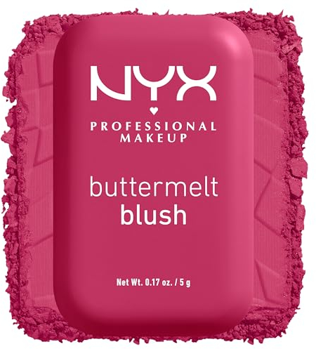 NYX Professional Makeup Buttermelt Blush Tono Migliora di Prima, 5 g - Blush cremoso in polvere con burro di karité, mango e mandorle, dura fino a 12 ore, non sbiadisce, formula vegana
