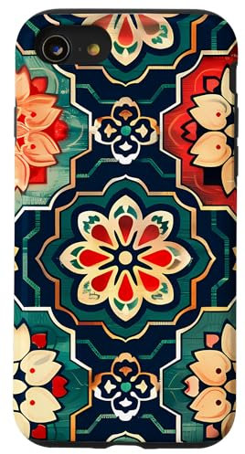 Motif japonais classique imprimé sur bois Coque pour iPhone SE (2020) / 7 / 8