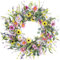 Couronnes de Printemps pour Porte d'entrée, 24,6 Pouces Couronne de Printemps Marguerite Artificielle, couronnes d'été de Marguerite Guirlande, Couronne de Porte de Fleur pour la Porte d'entrée décor